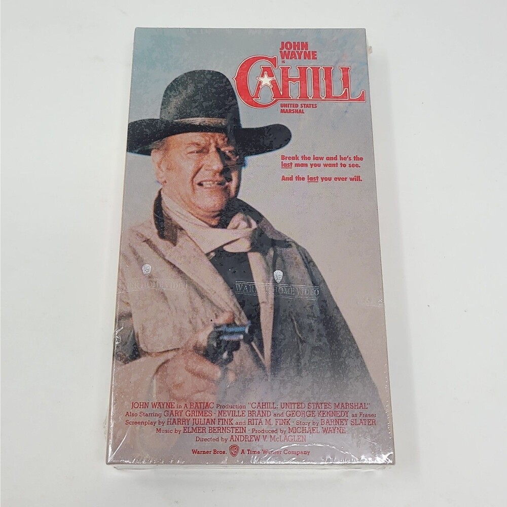 Cahill (VHS Tape) John Wayne Western Warner Home Video - NEW